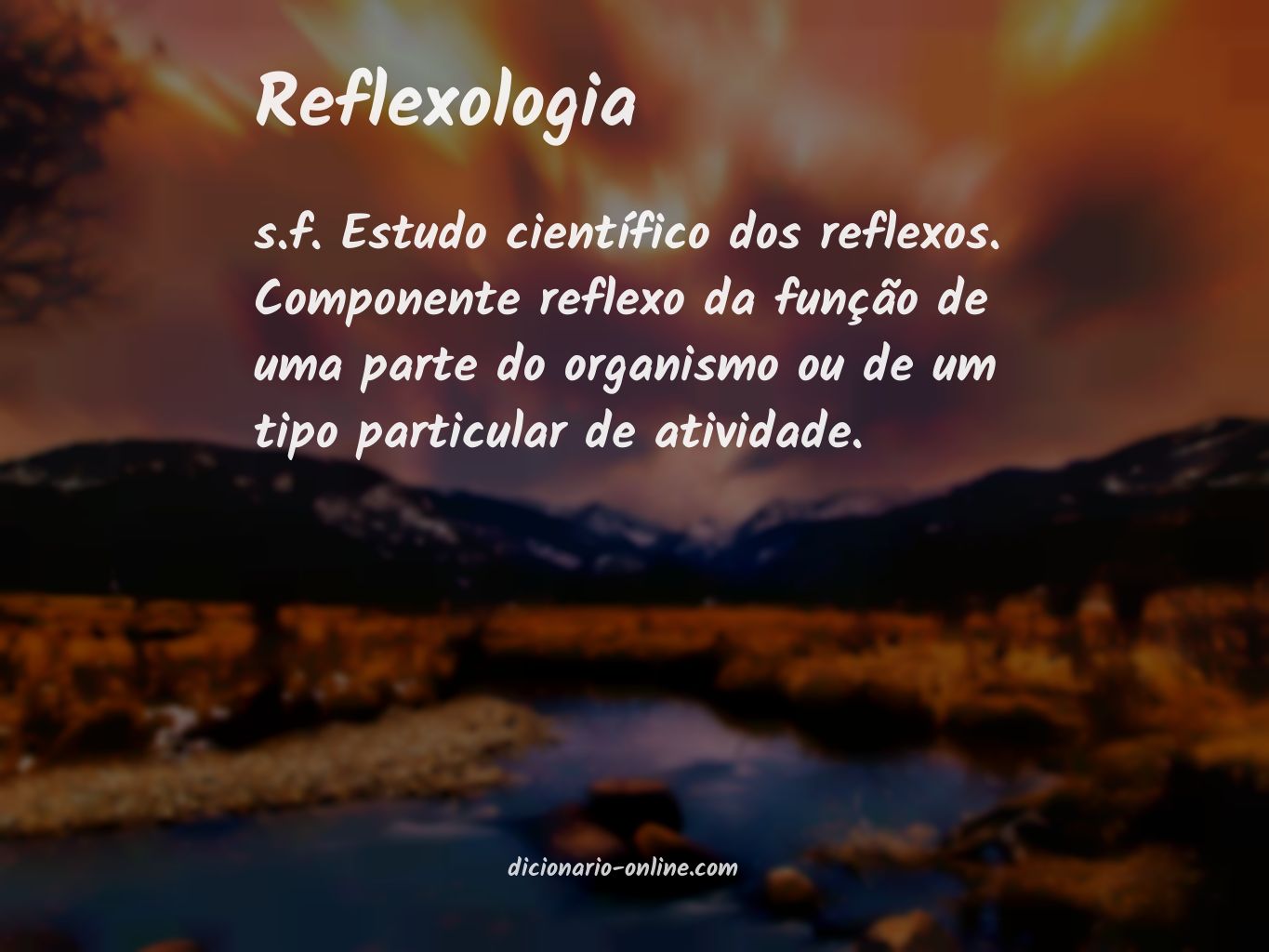 Significado de reflexologia