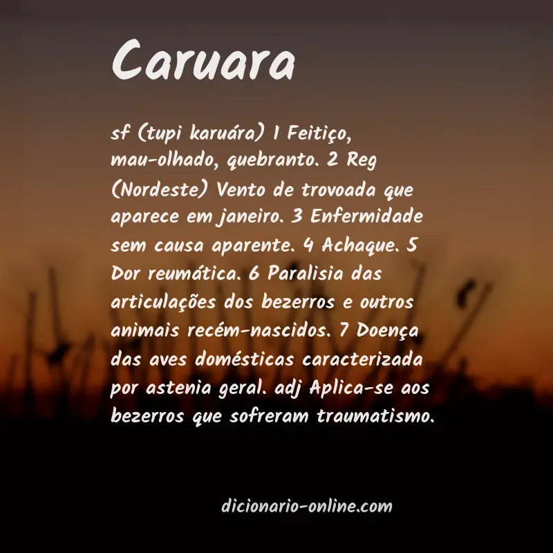 Significado de caruara
