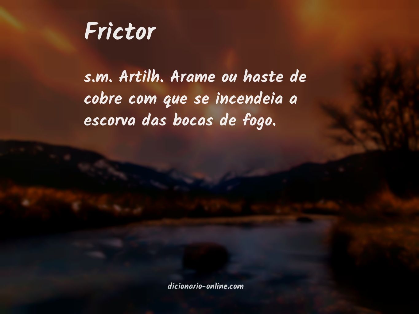 Significado de frictor