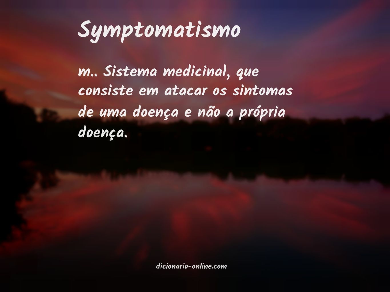 Significado de symptomatismo