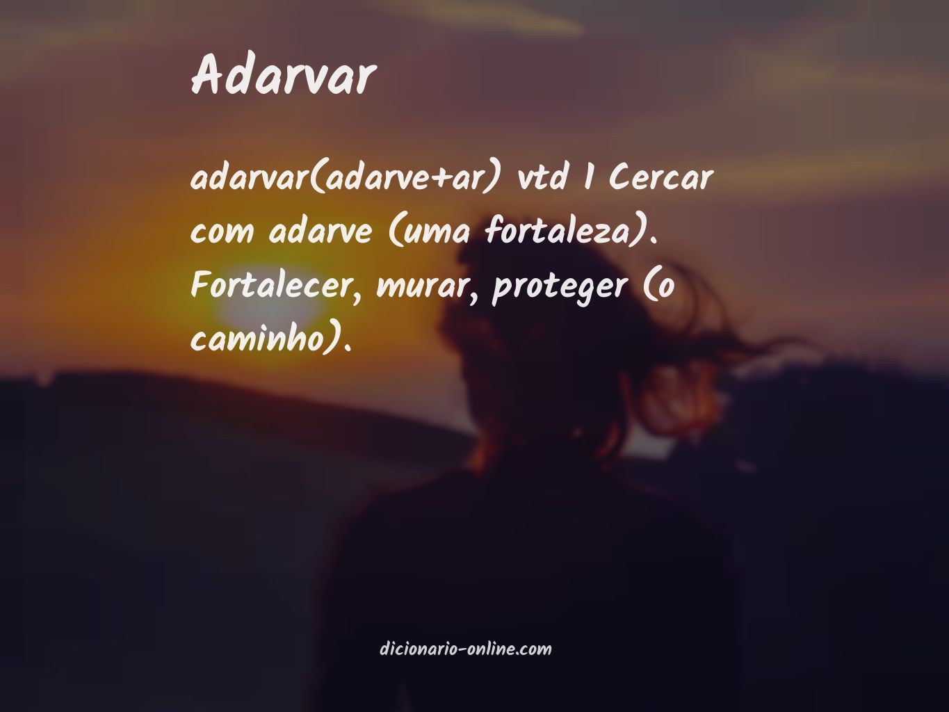 Significado de adarvar