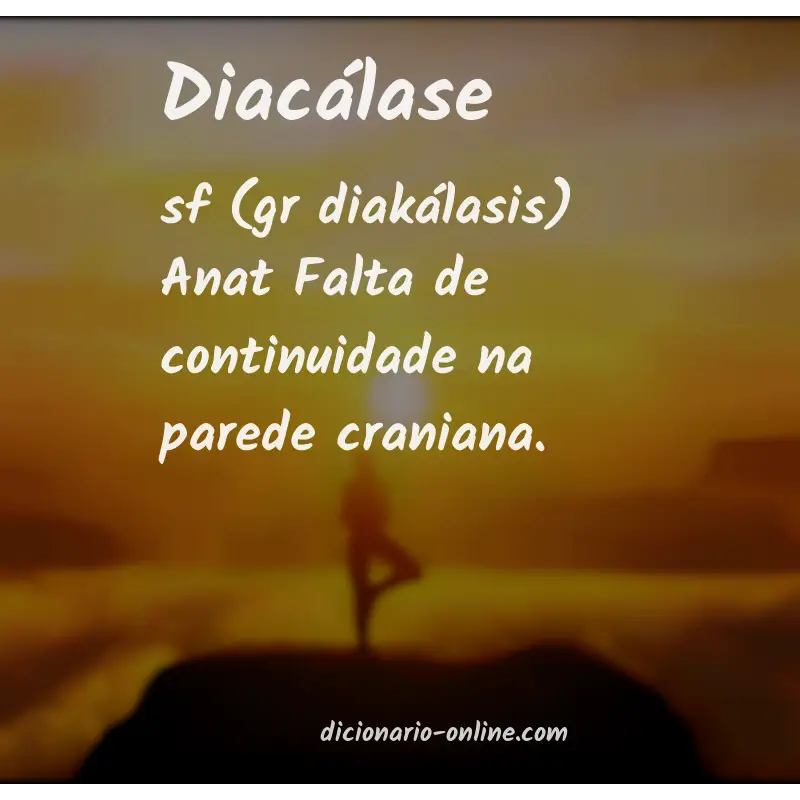 Significado de diacálase