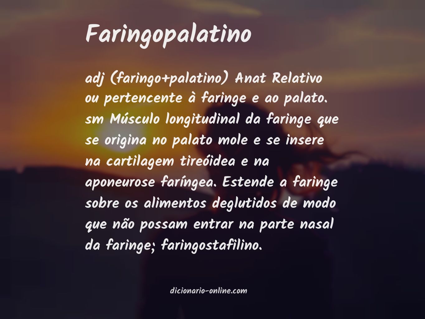 Significado de faringopalatino