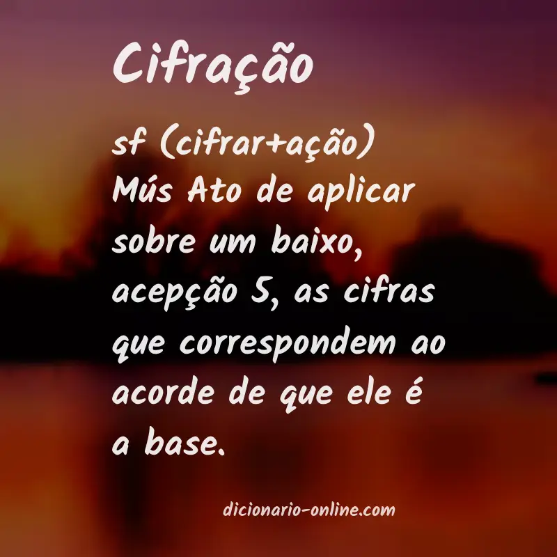 Significado de cifração
