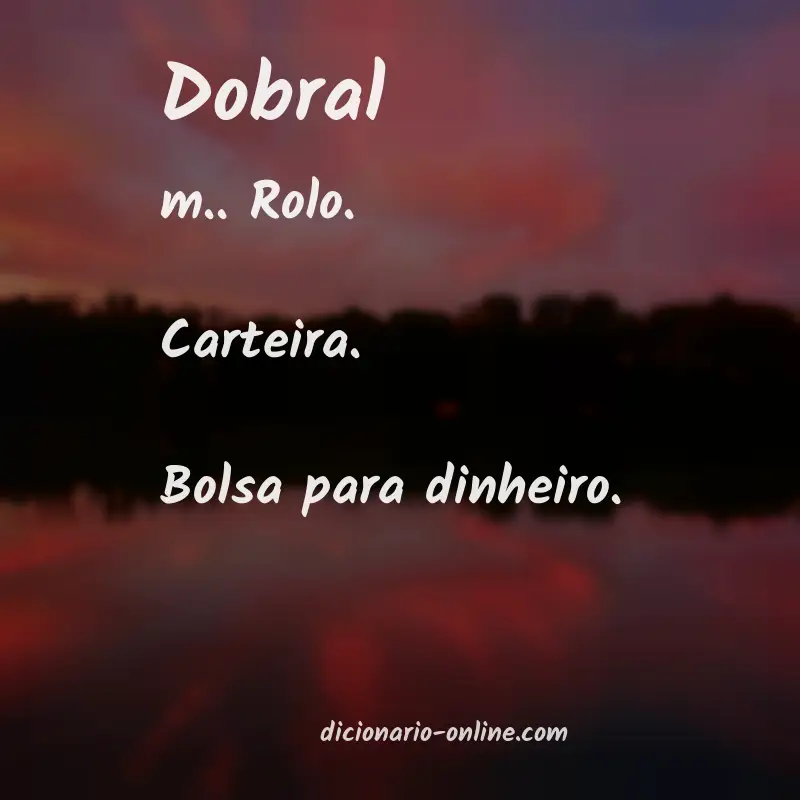 Significado de dobral