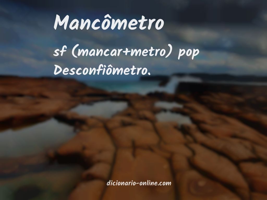 Significado de mancômetro