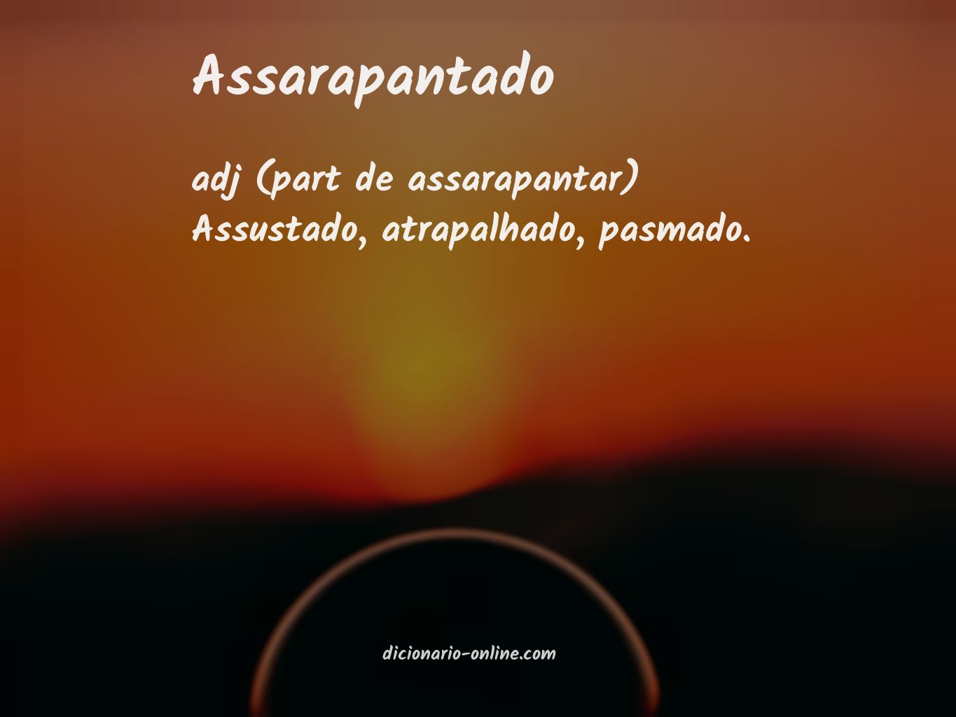 Significado de assarapantado