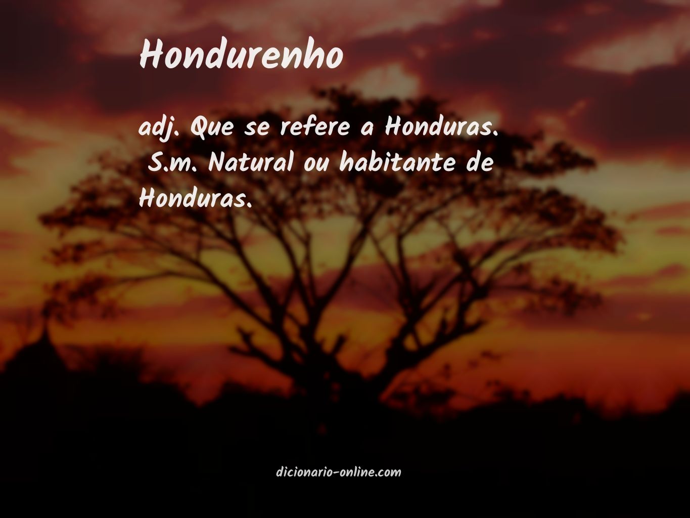 Significado de hondurenho