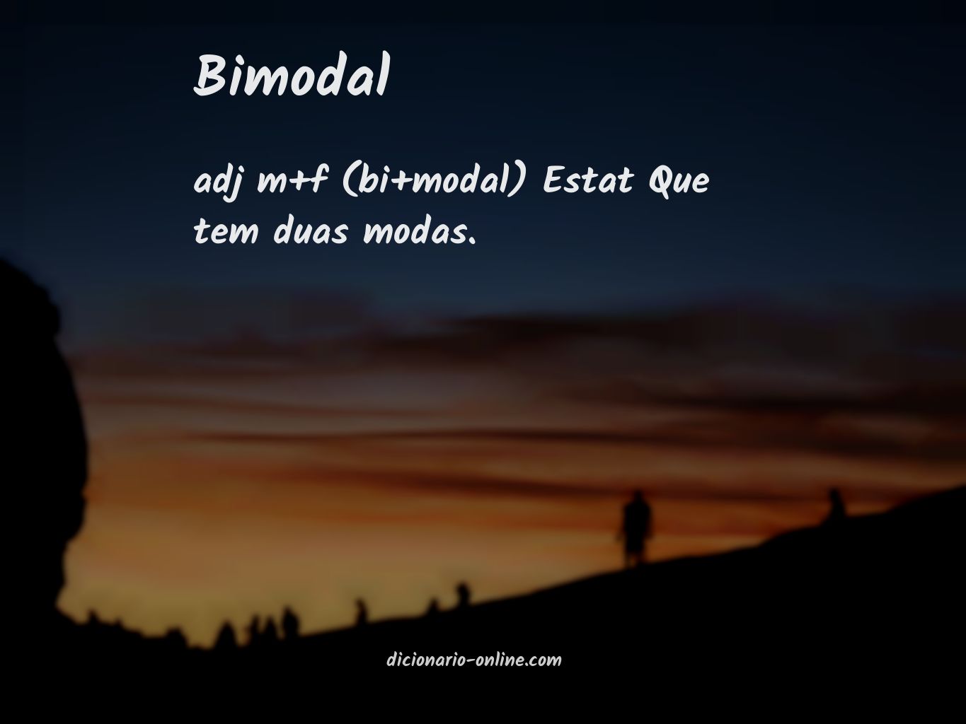 Significado de bimodal