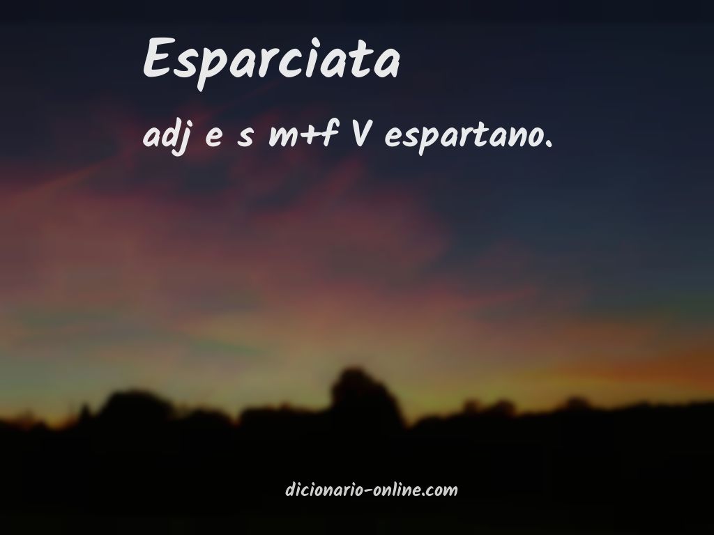 Significado de esparciata