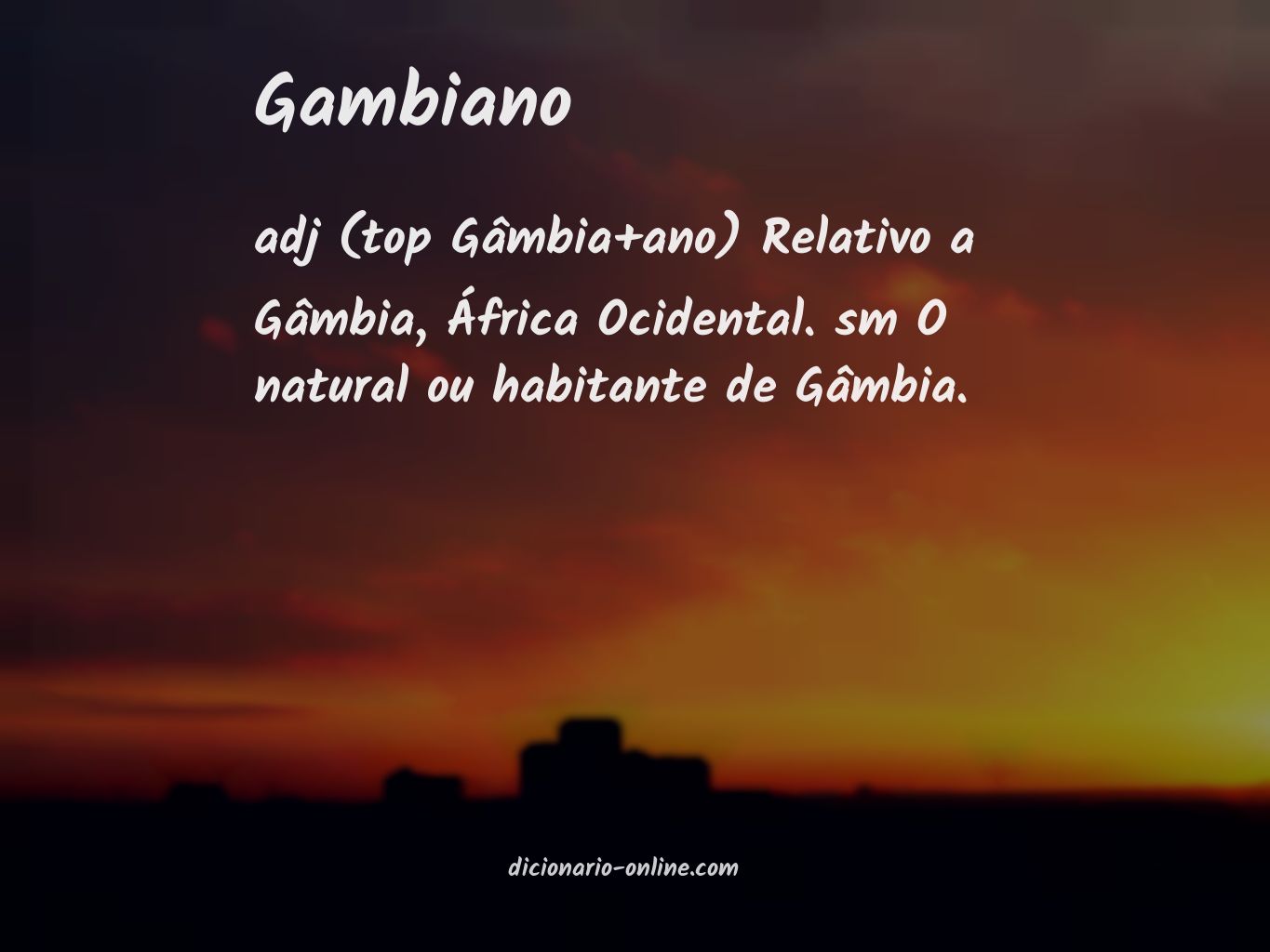 Significado de gambiano
