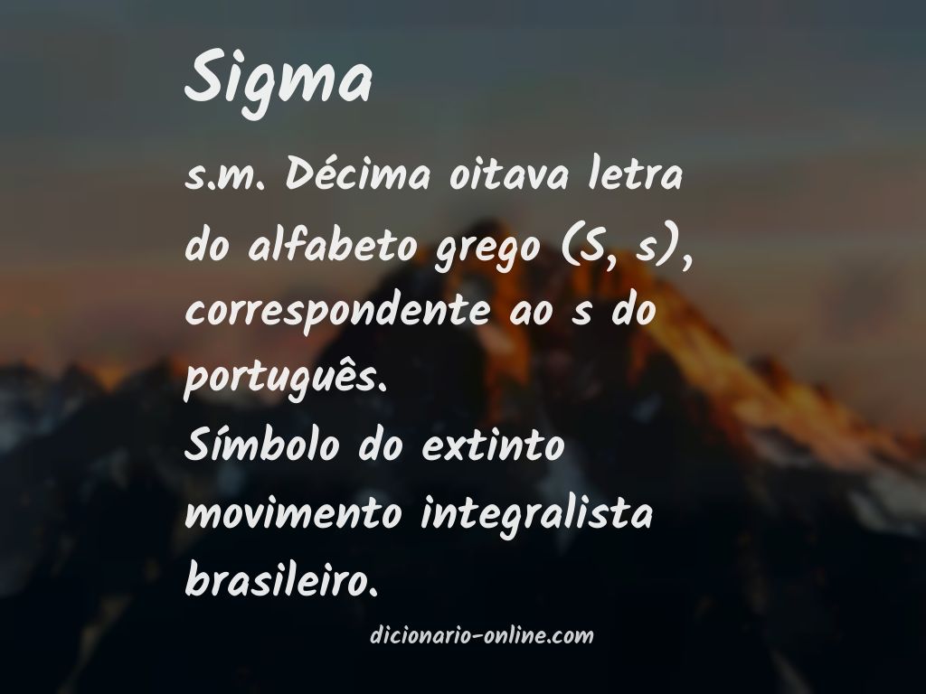 Significado de sigma