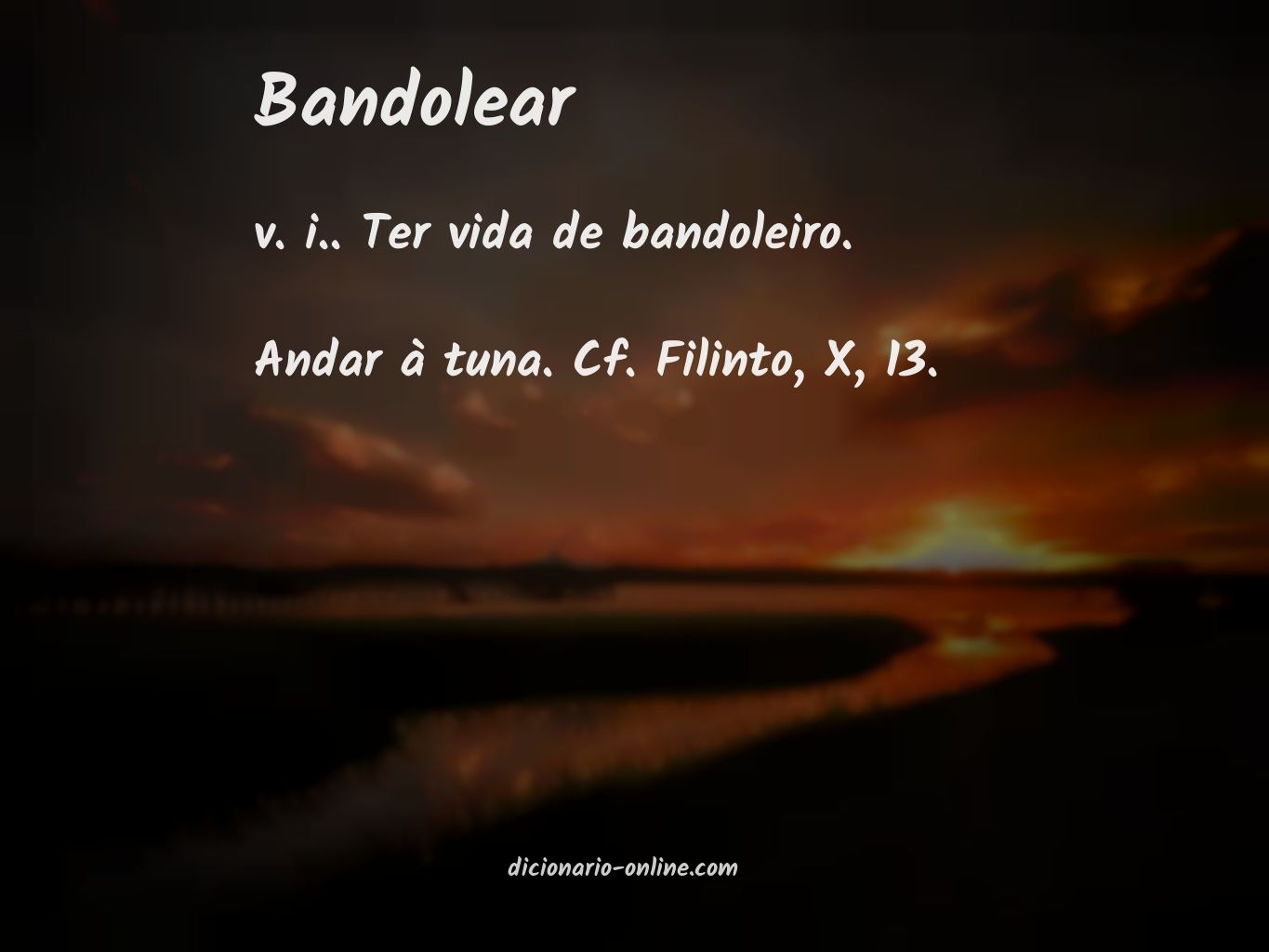 Significado de bandolear