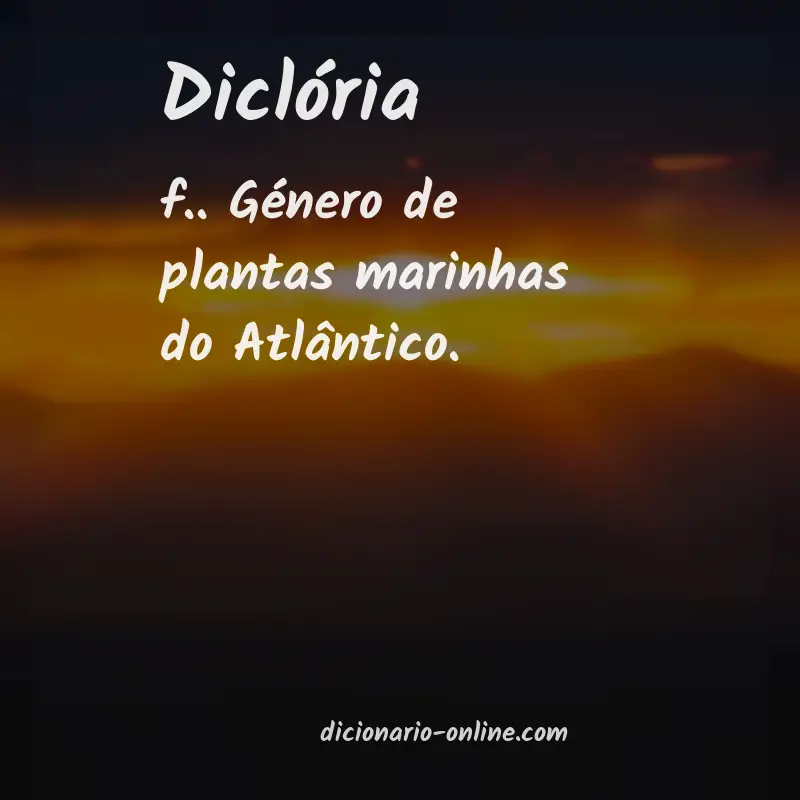 Significado de diclória