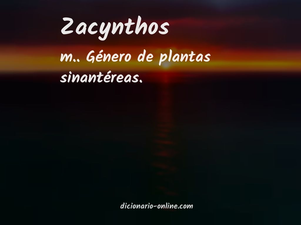 Significado de zacynthos