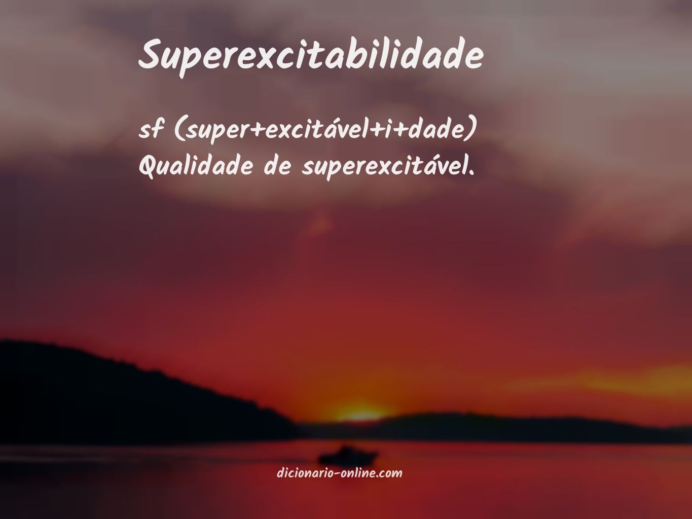 Significado de superexcitabilidade