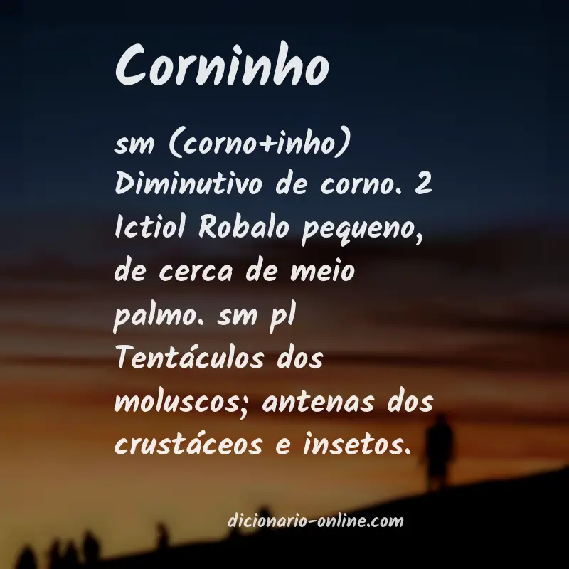 Significado de corninho