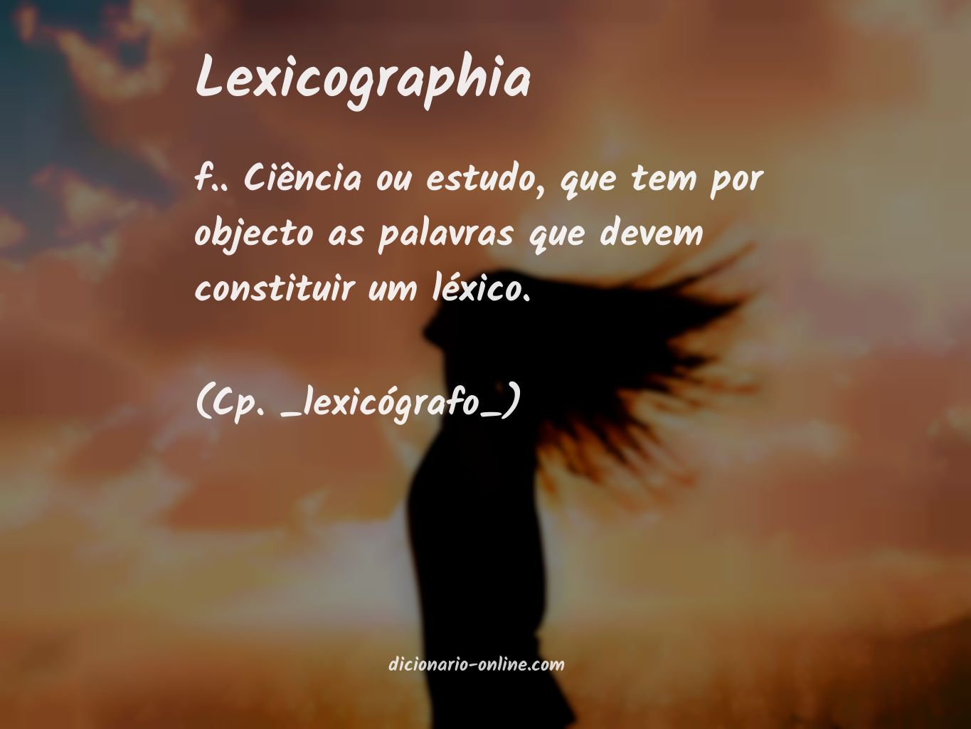 Significado de lexicographia