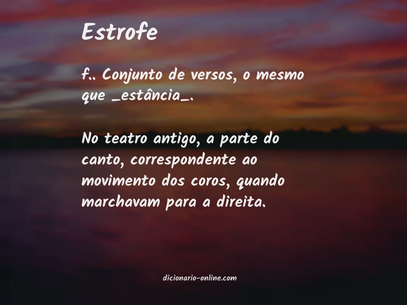 Significado de estrofe