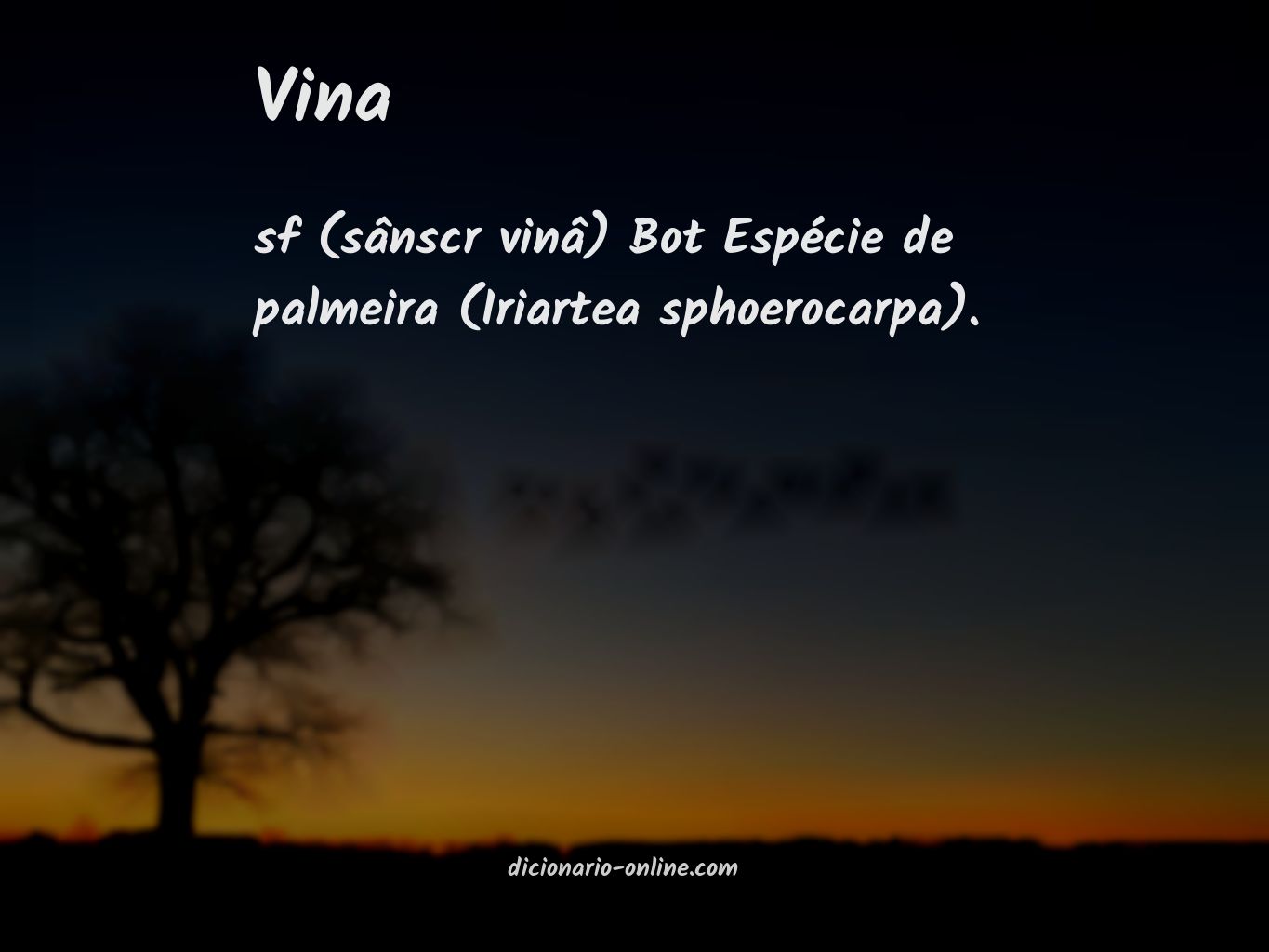 Significado de vina