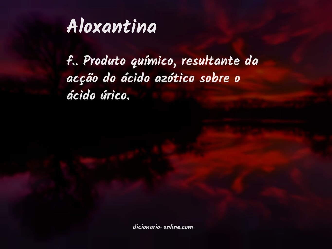 Significado de aloxantina
