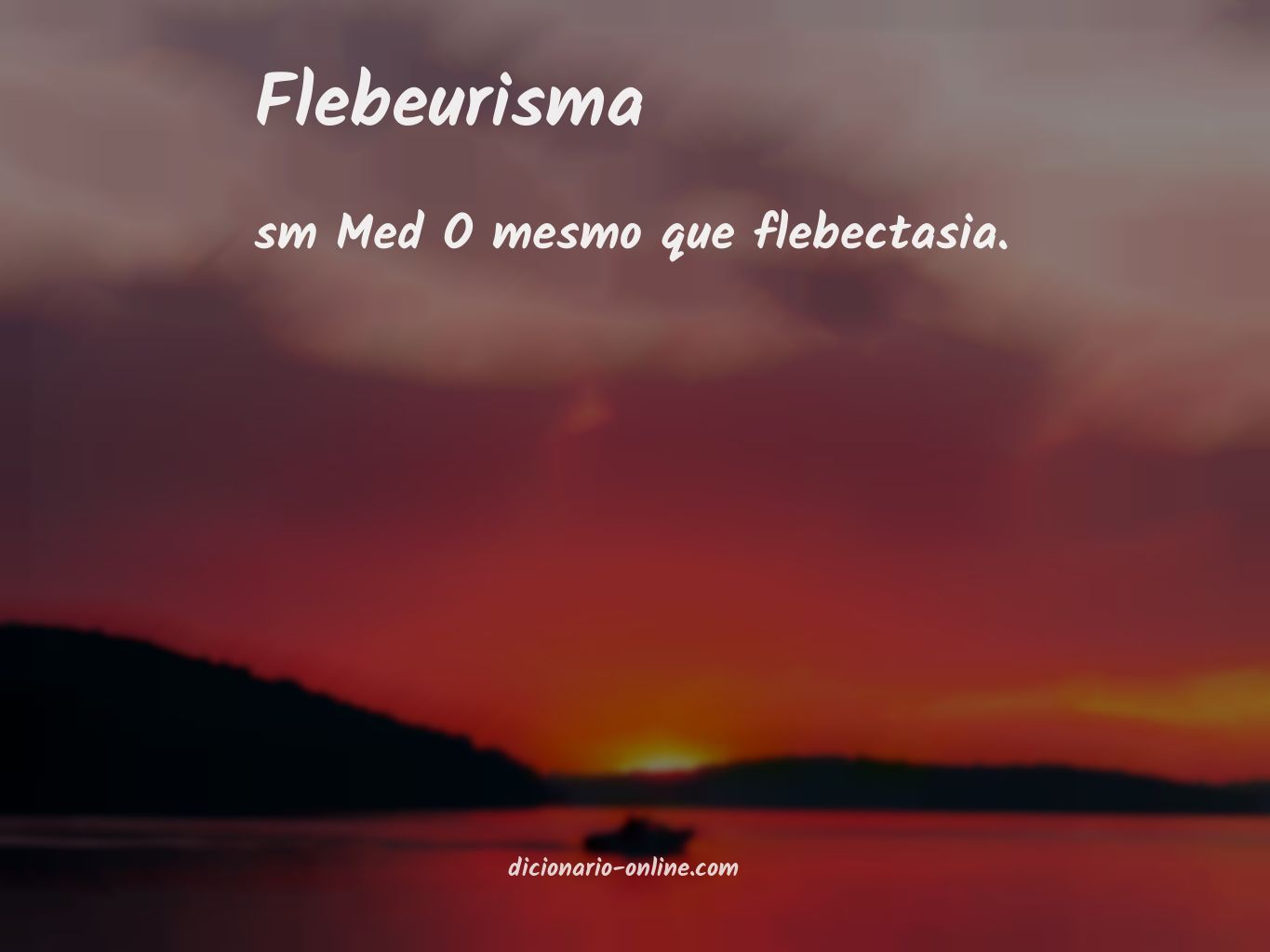 Significado de flebeurisma