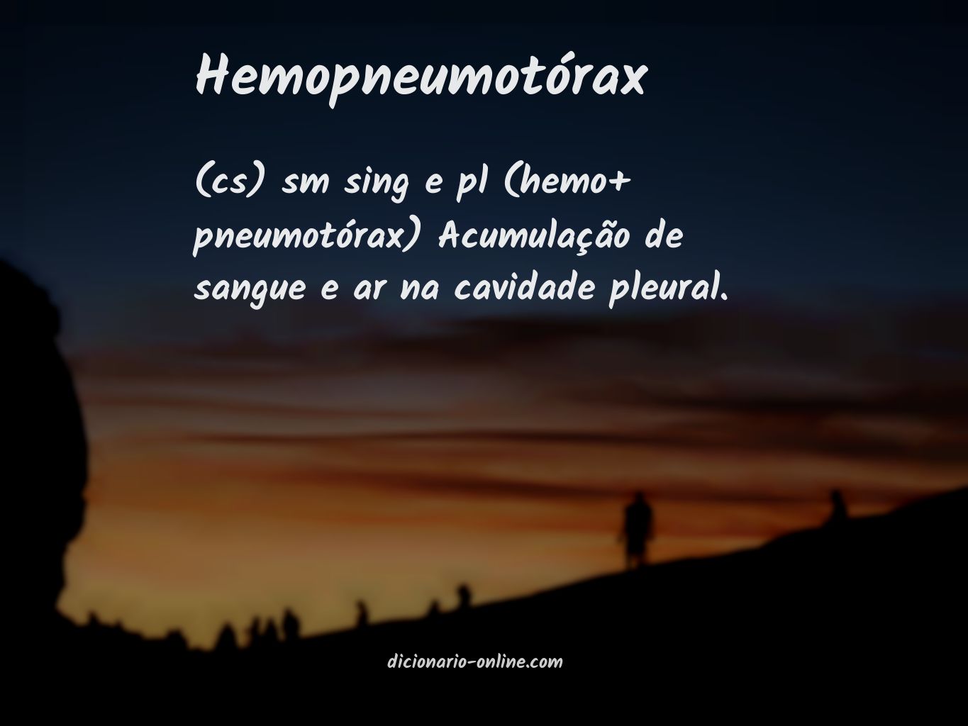 Significado de hemopneumotórax