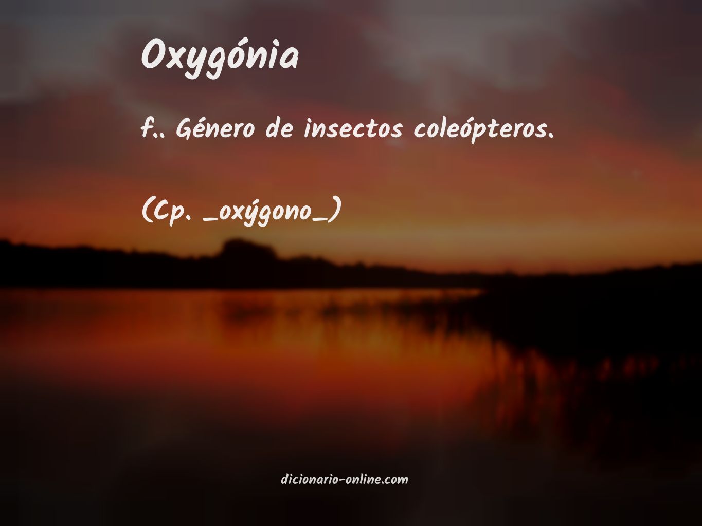 Significado de oxygónia