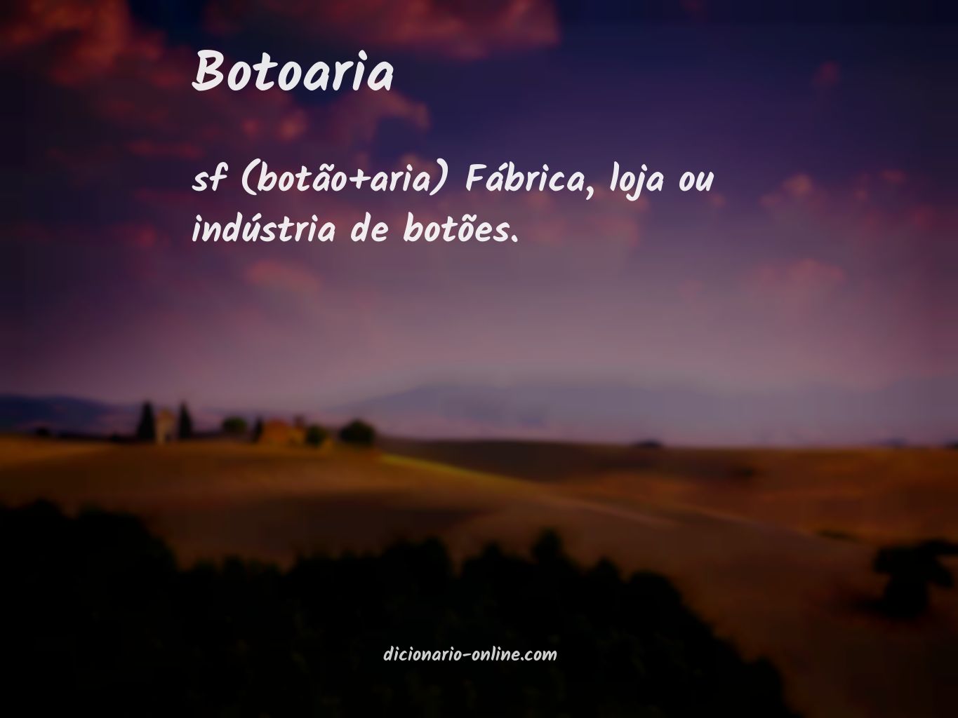 Significado de botoaria