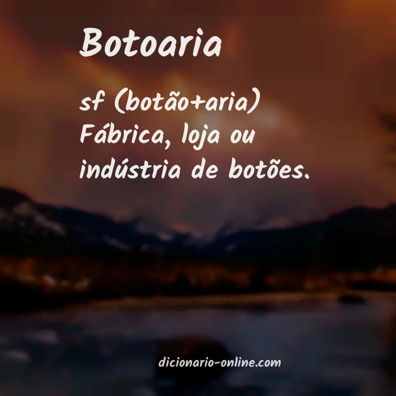 Significado de botoaria