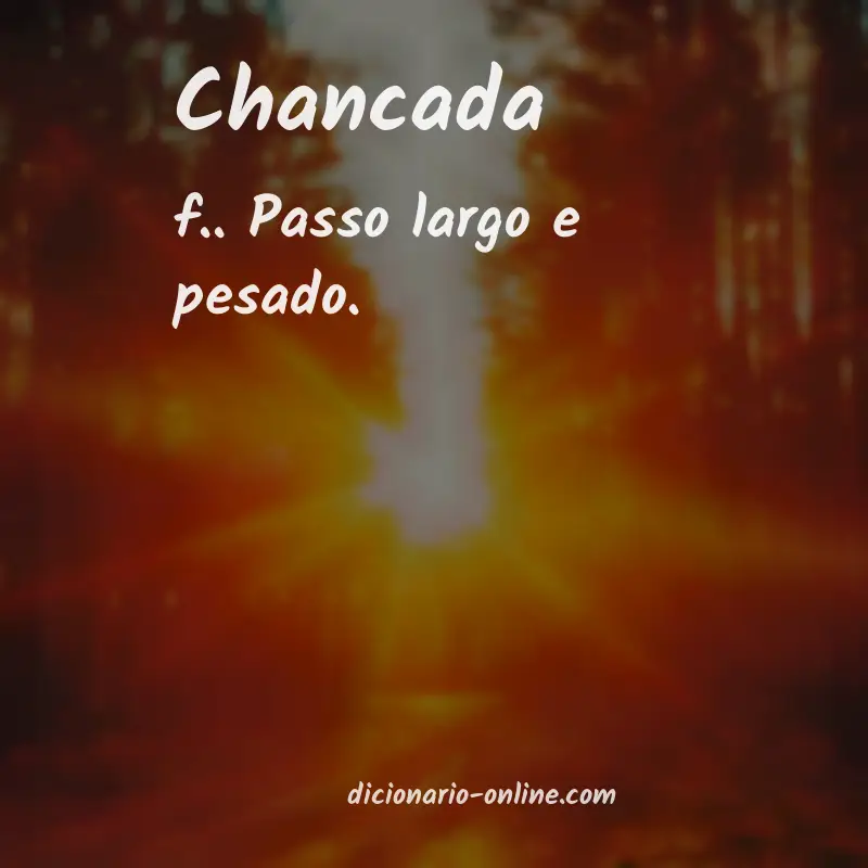 Significado de chancada