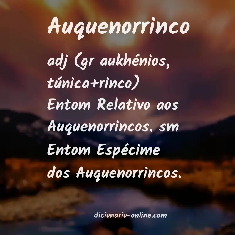 Significado de auquenorrinco