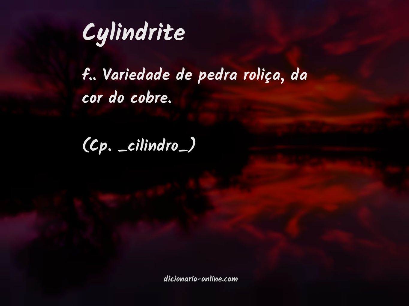 Significado de cylindrite