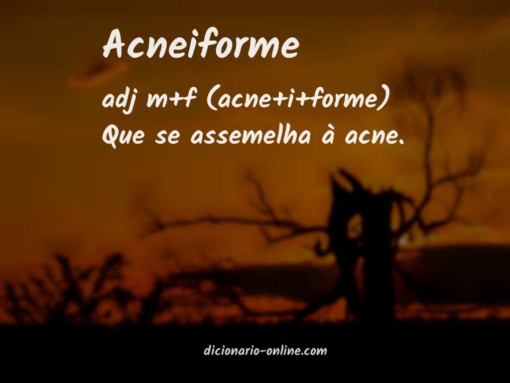 Significado de acneiforme