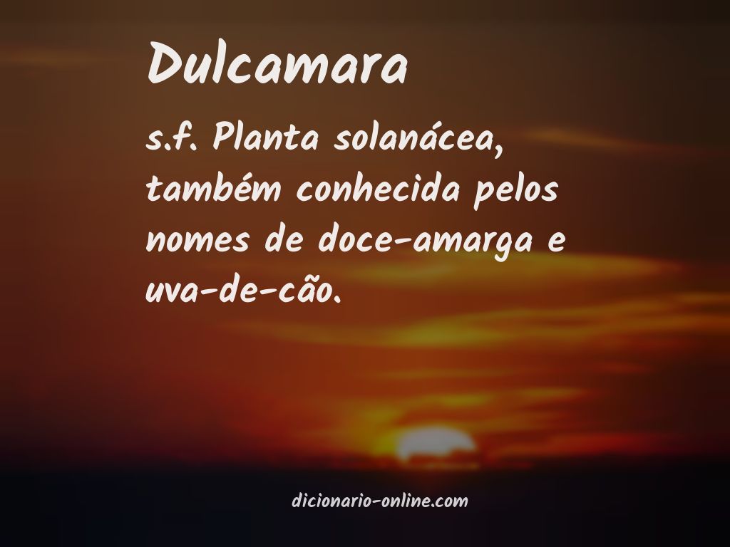 Significado de dulcamara