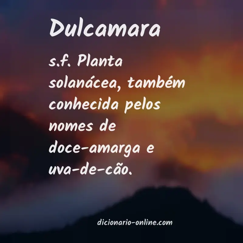 Significado de dulcamara