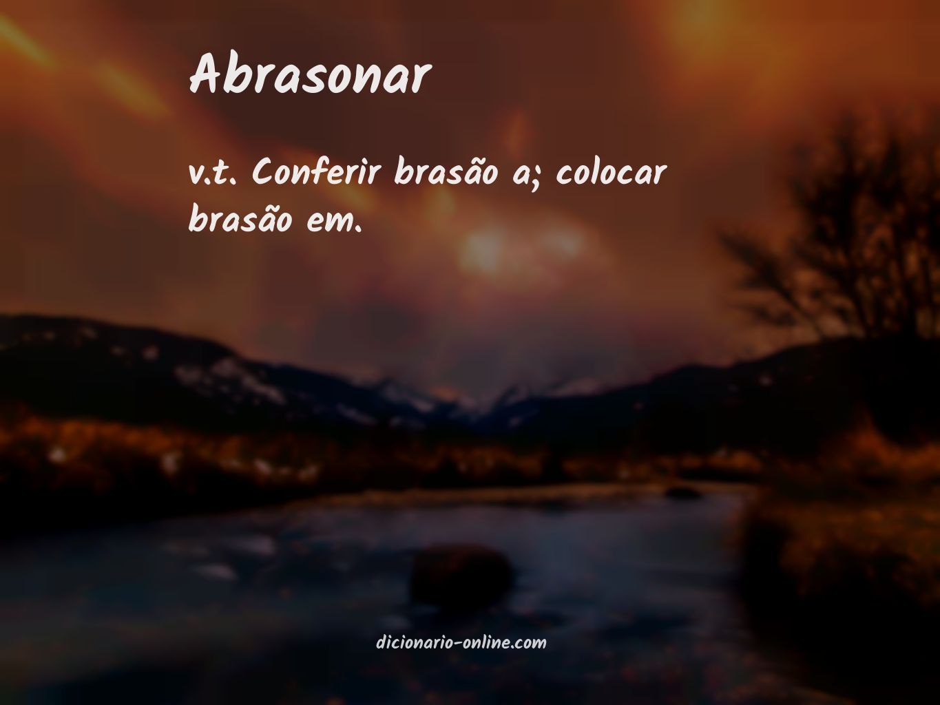 Significado de abrasonar