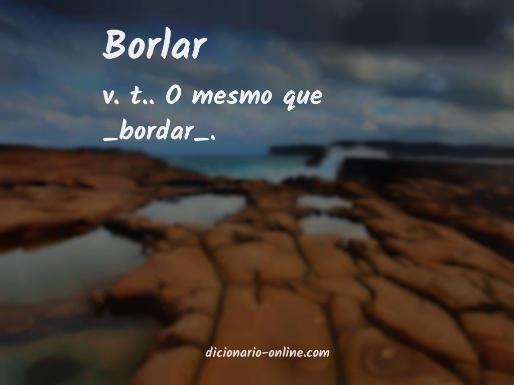 Significado de borlar