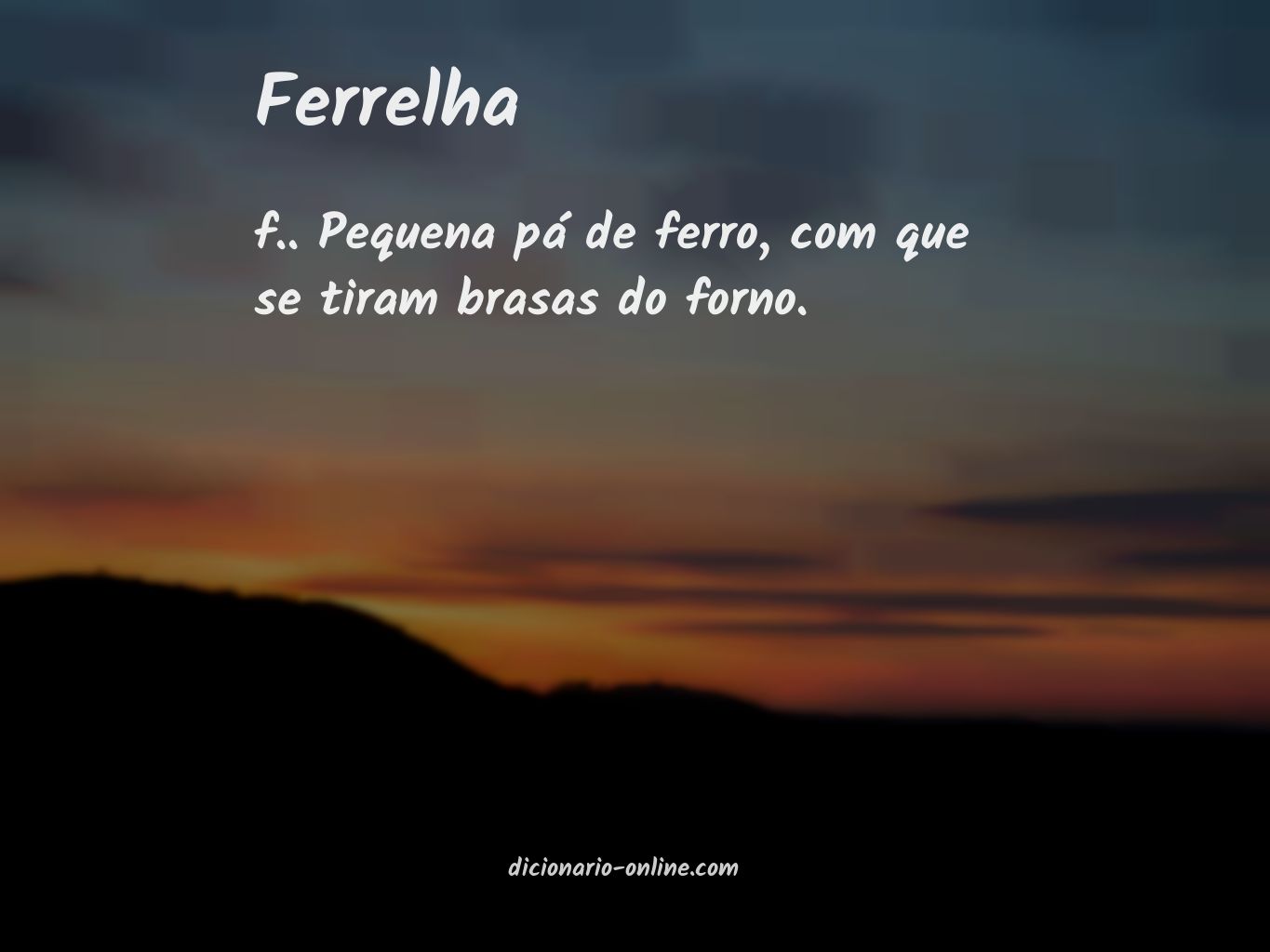 Significado de ferrelha