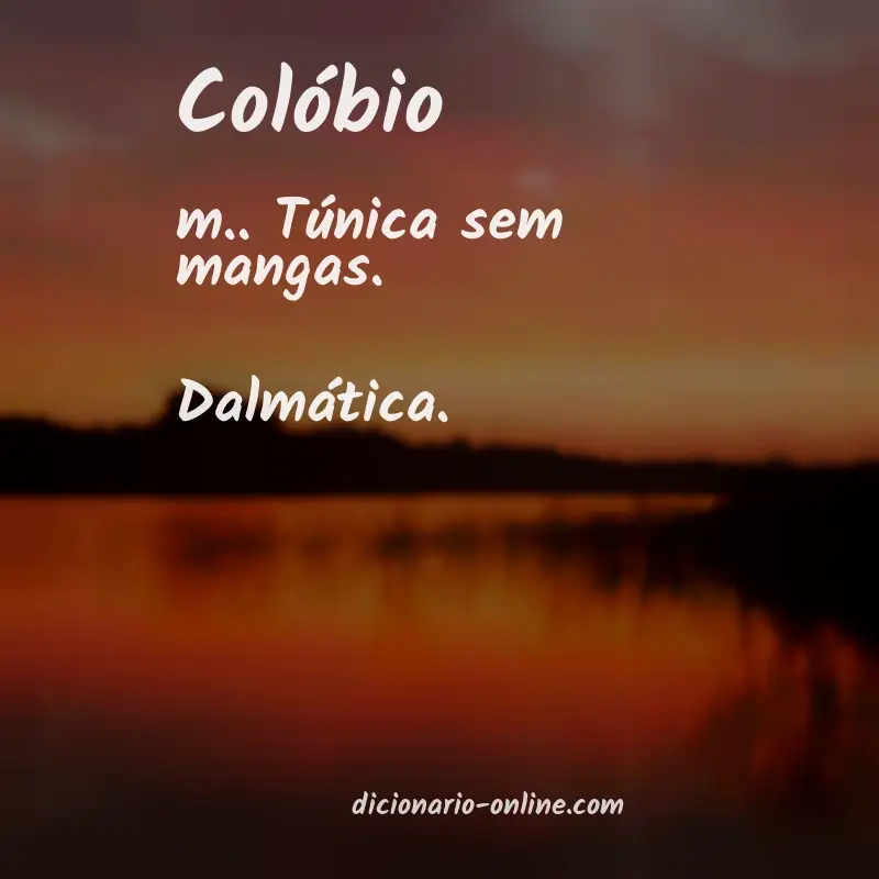 Significado de colóbio