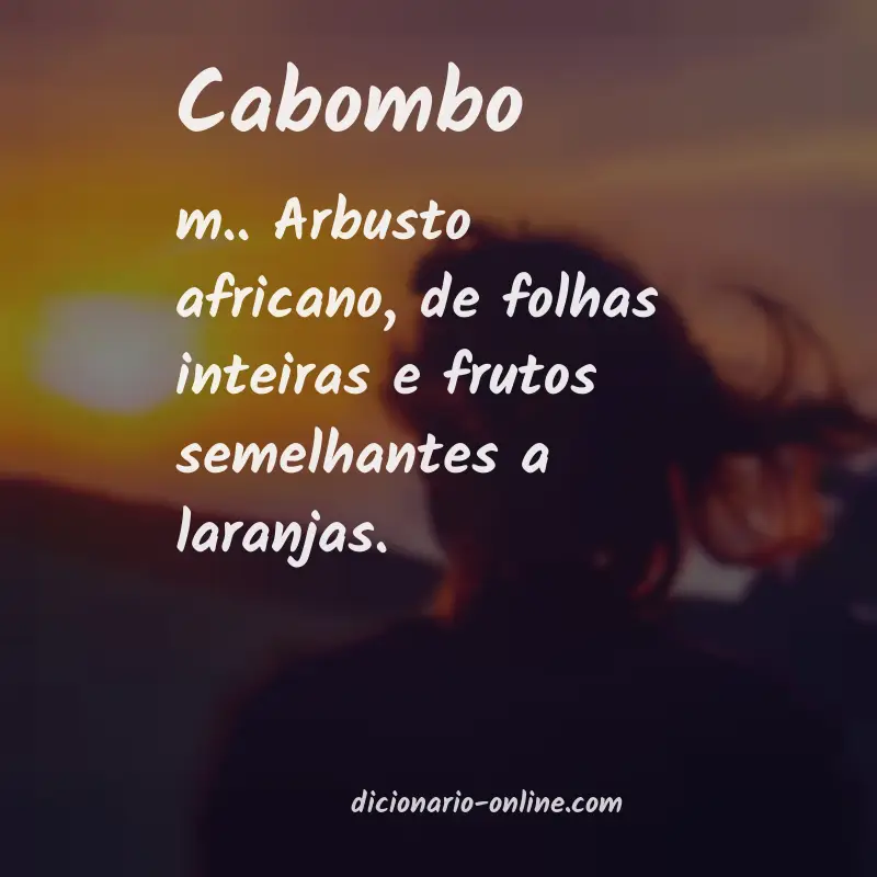 Significado de cabombo