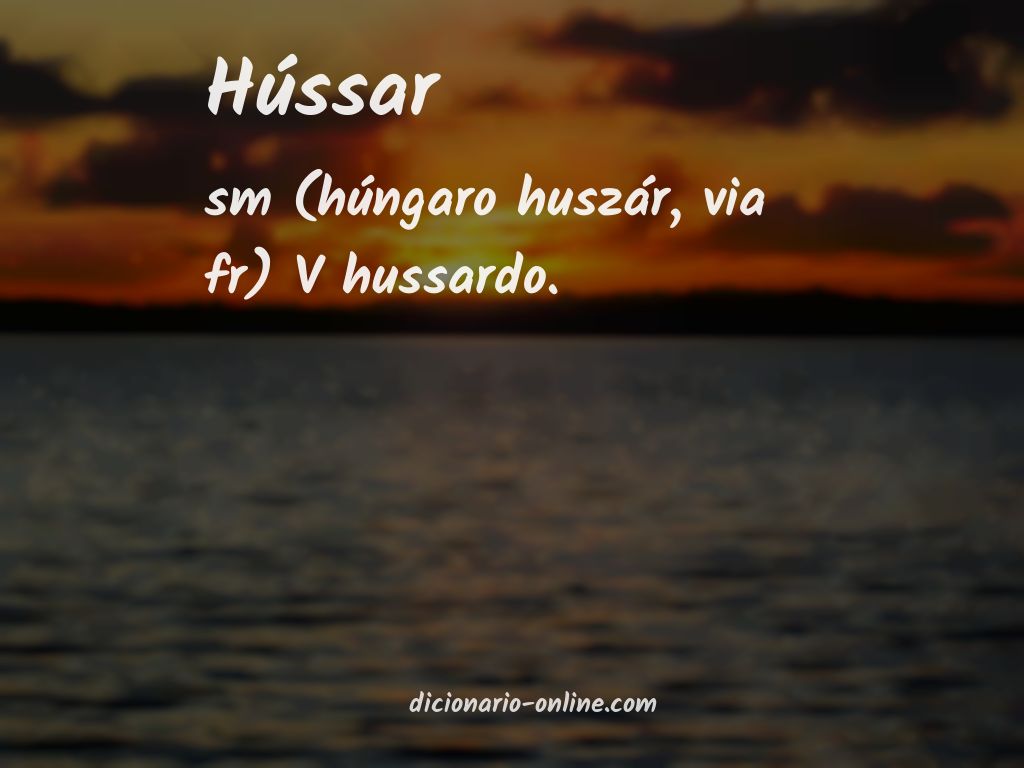 Significado de hússar