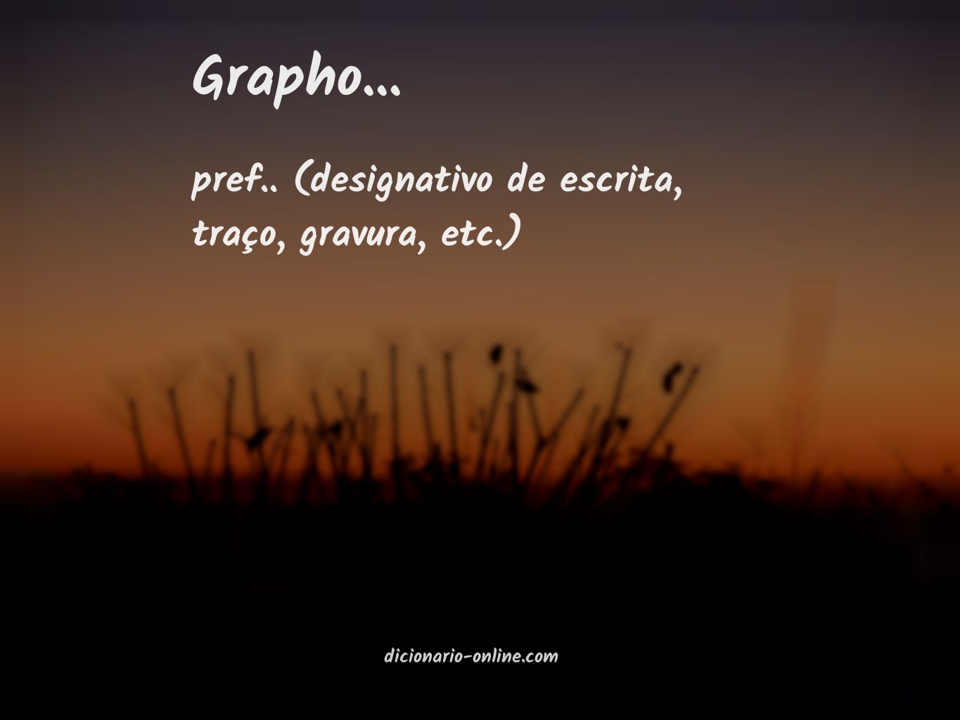 Significado de grapho...