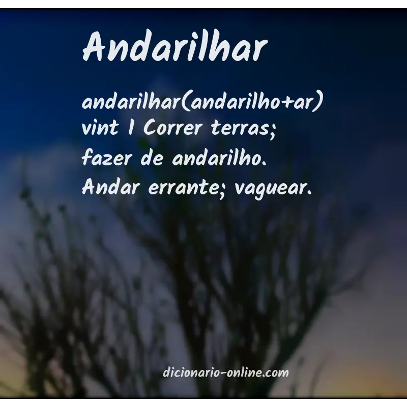 Significado de andarilhar
