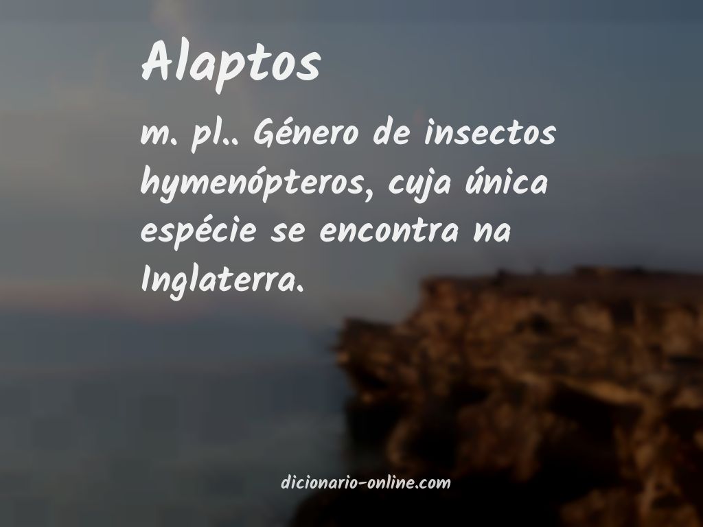 Significado de alaptos