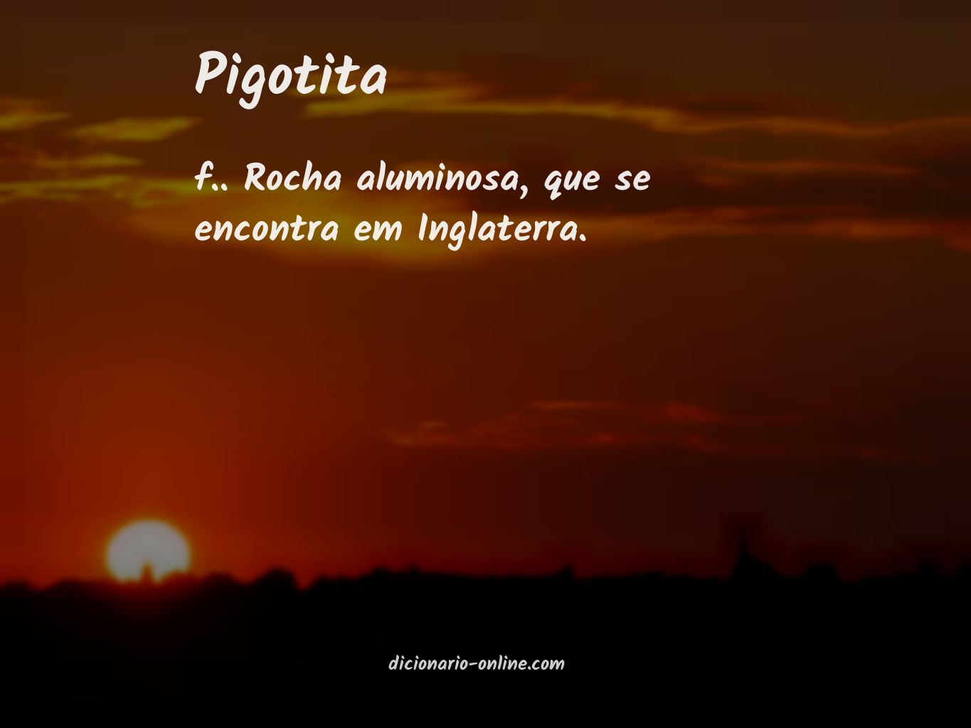 Significado de pigotita