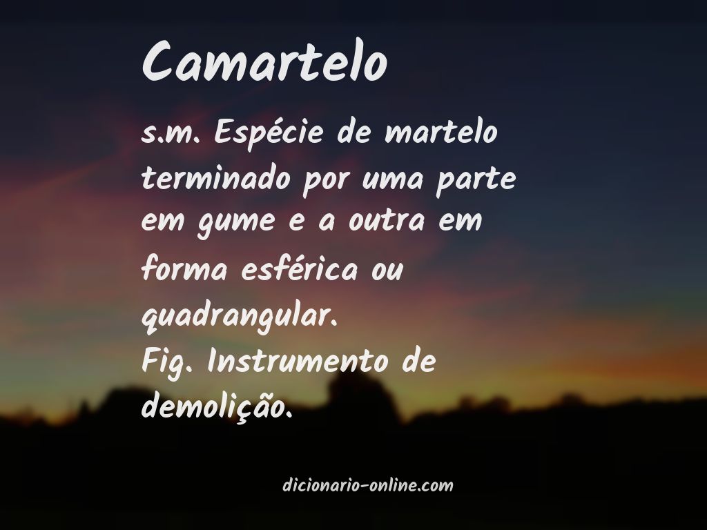 Significado de camartelo