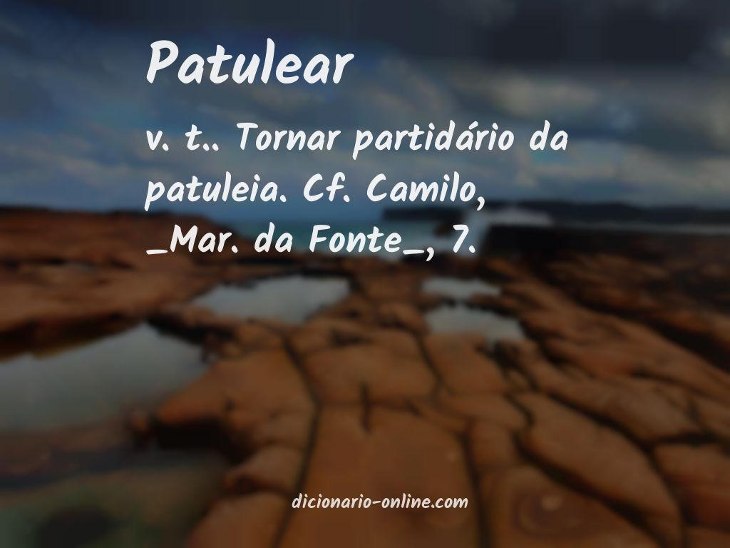 Significado de patulear