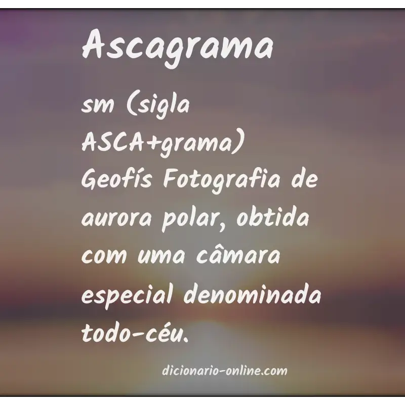 Significado de ascagrama