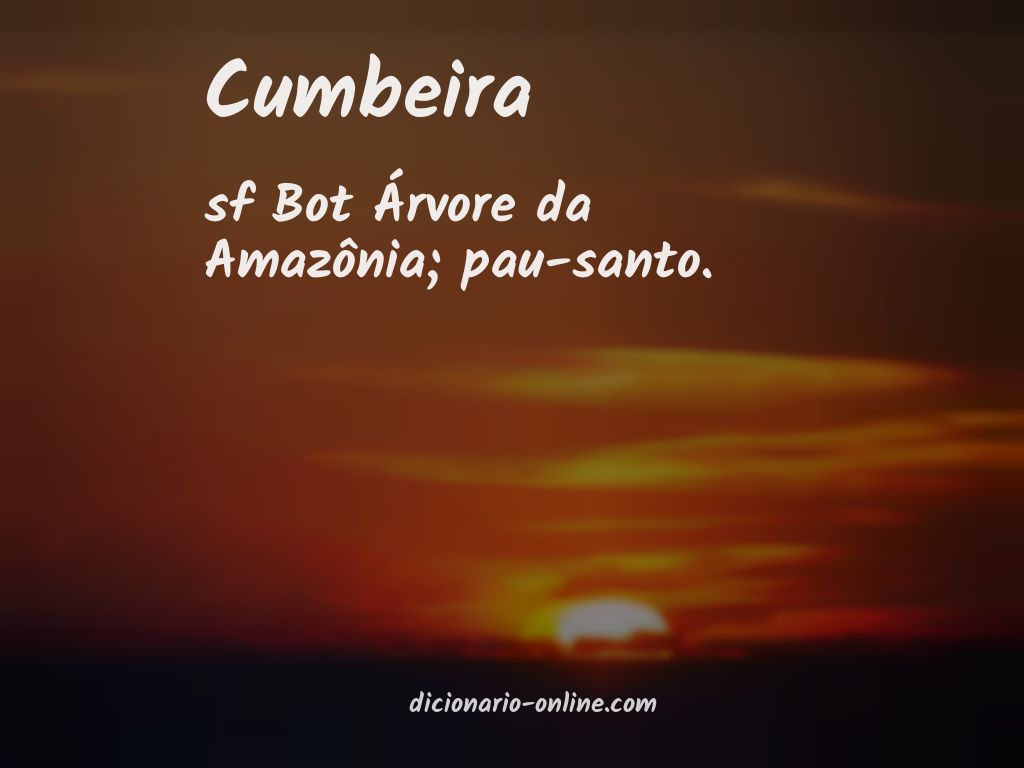 Significado de cumbeira